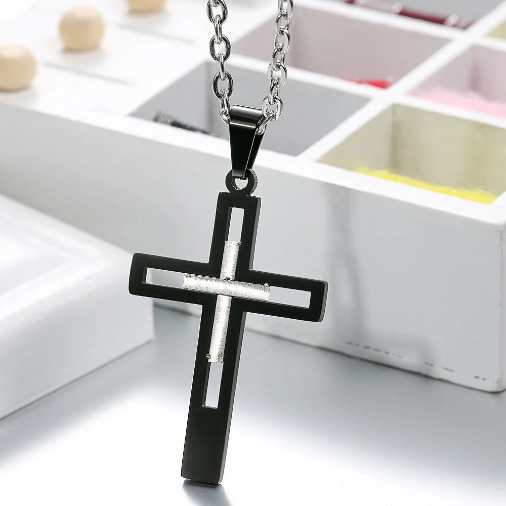 Boniskiss Retro Cross Necklace