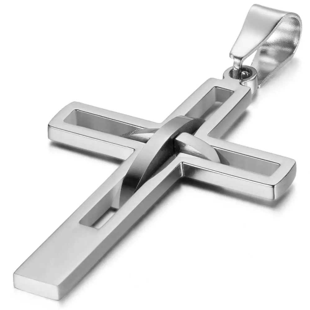 Boniskiss Retro Cross Necklace