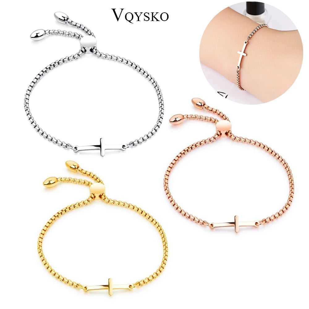 Titanium Cross Stud Earring