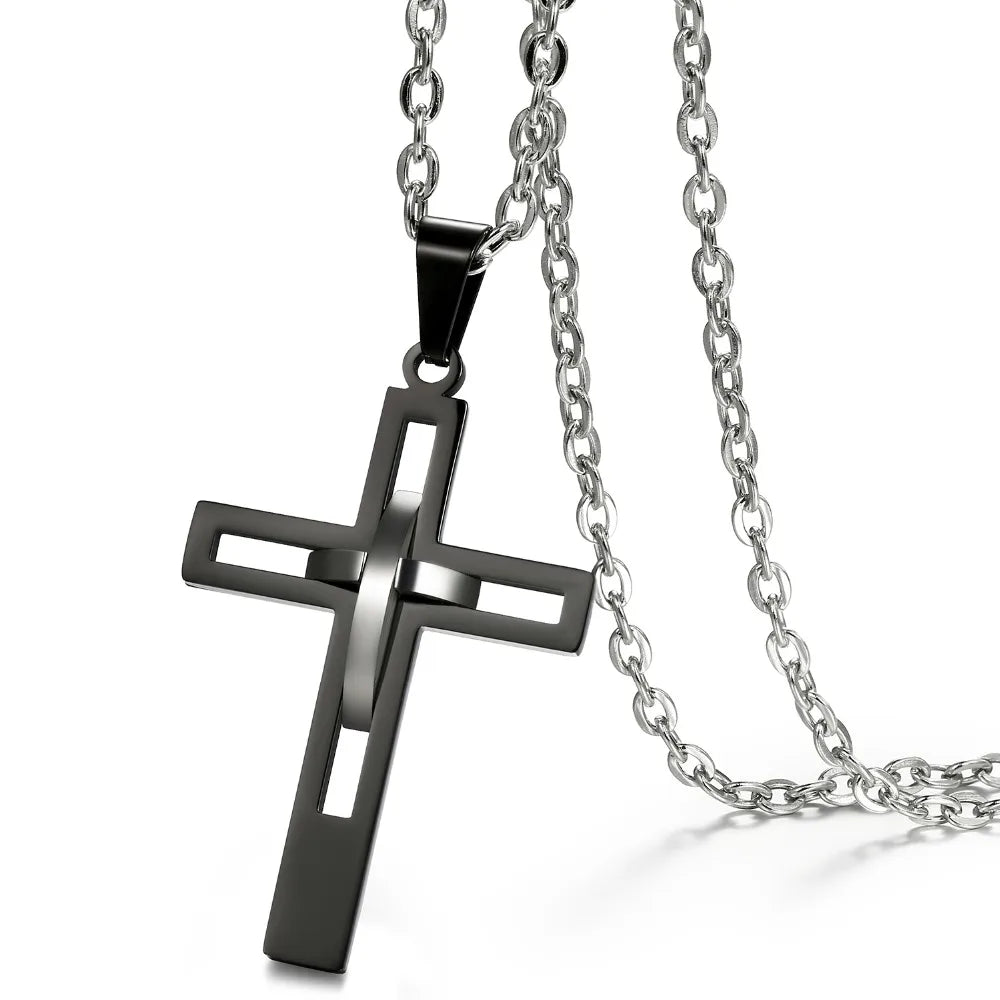 Boniskiss Retro Cross Necklace