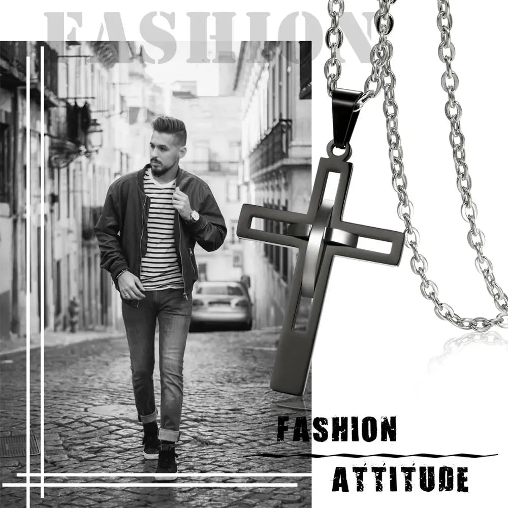 Boniskiss Retro Cross Necklace