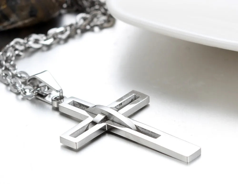 Boniskiss Retro Cross Necklace