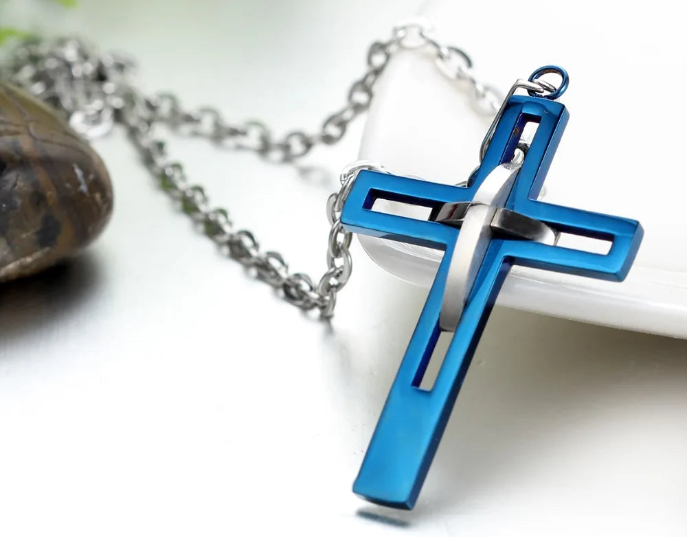 Boniskiss Retro Cross Necklace