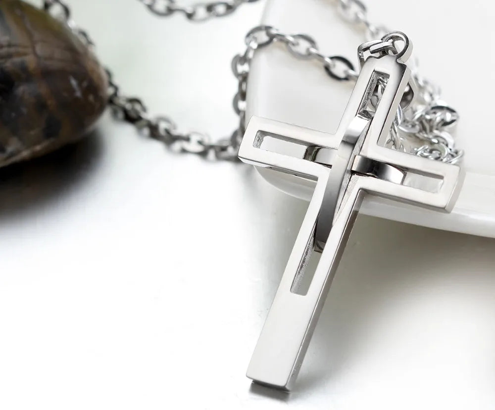 Boniskiss Retro Cross Necklace