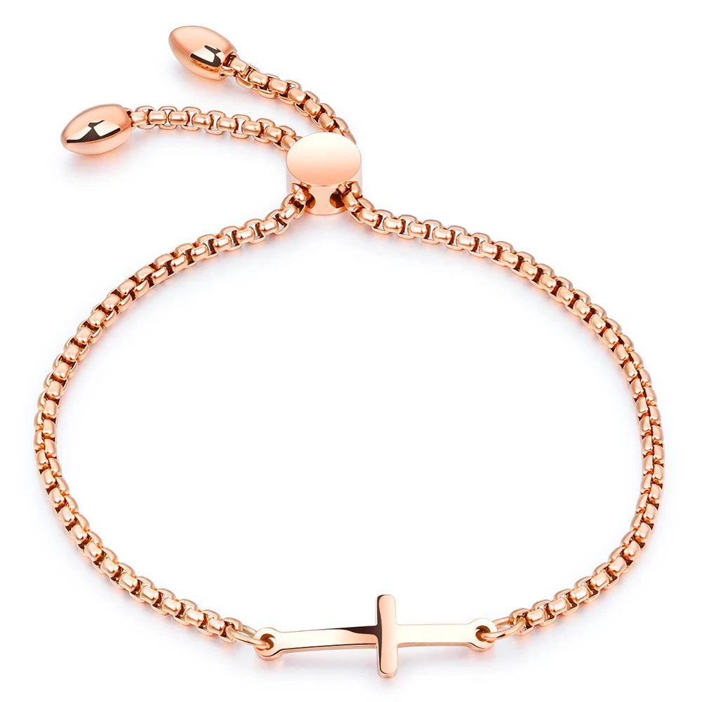 Titanium Cross Stud Earring