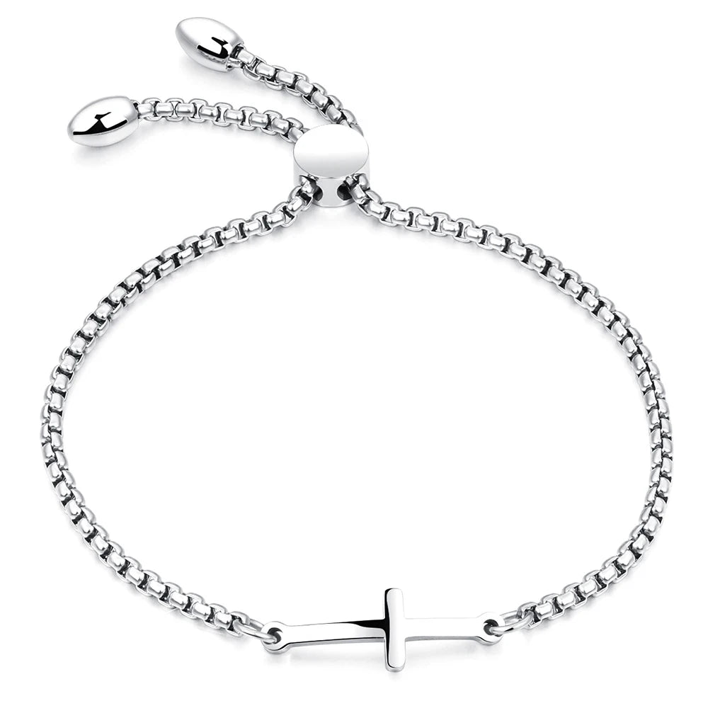 Titanium Cross Stud Earring