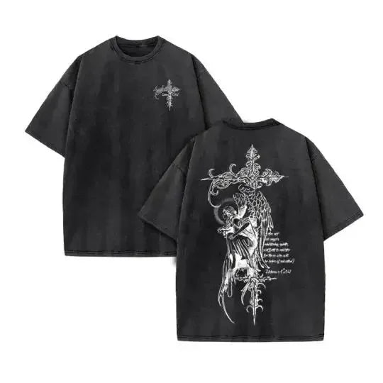 Jesus Print Washed Tee