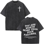 Jesus Faith Over Fear Bible Verse Tee