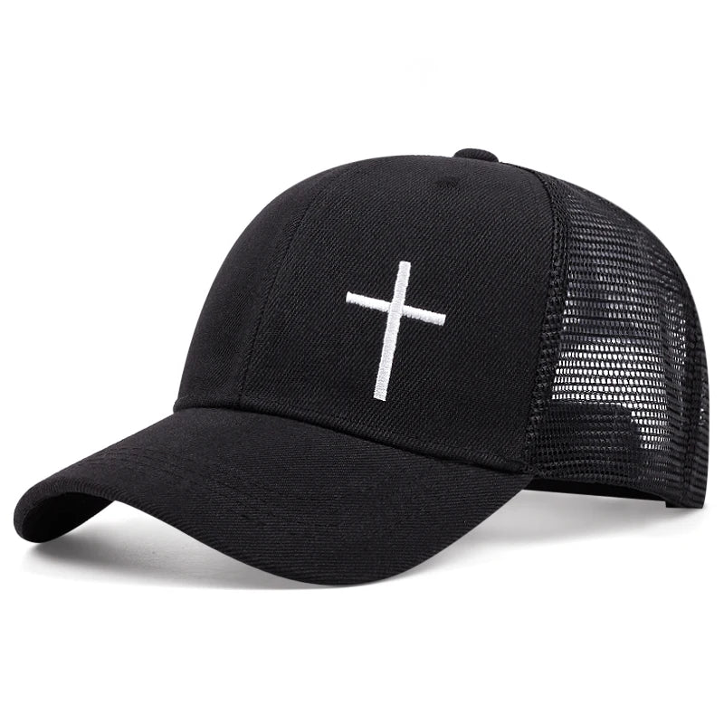 Cross Embroidery Baseball Cap