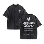 Jesus Print Washed Tee