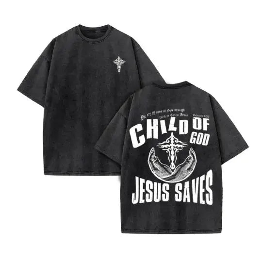Jesus King Vintage Oversized Tee