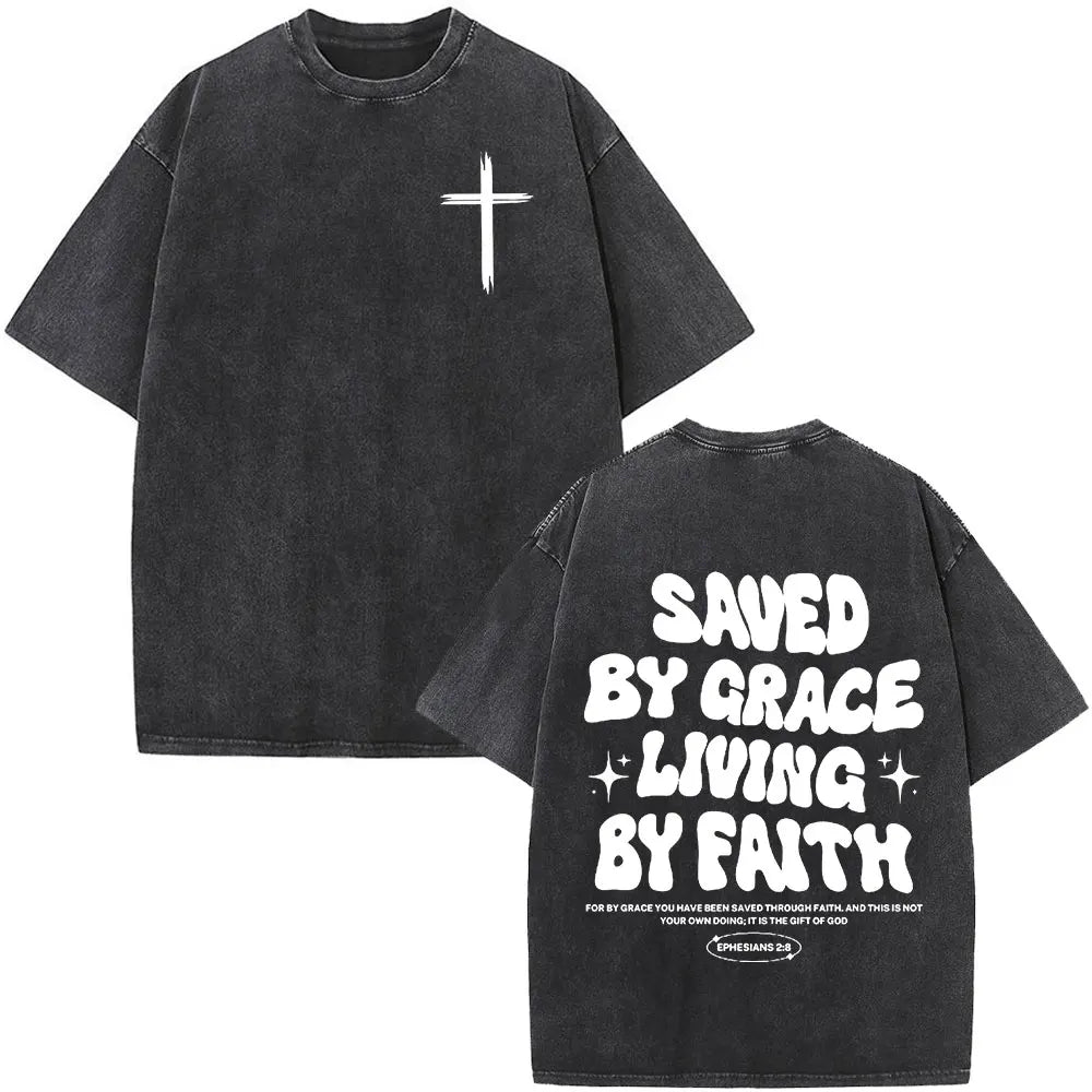 Jesus Faith Over Fear Bible Verse Tee