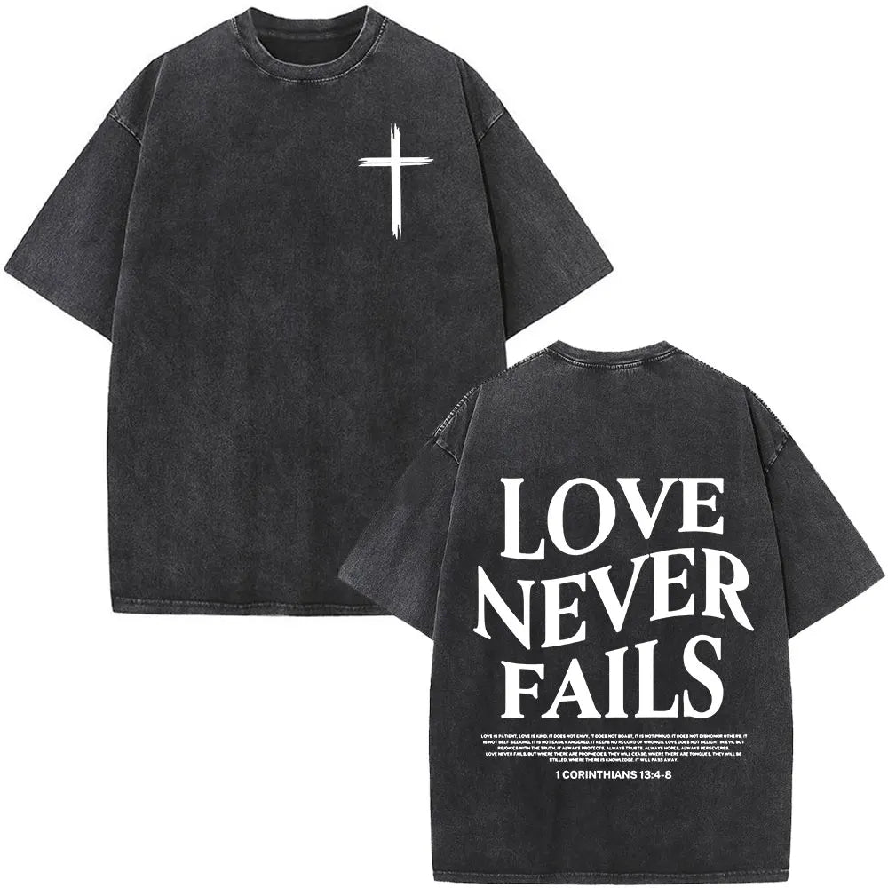 Jesus Faith Over Fear Bible Verse Tee