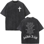 Jesus Faith Over Fear Bible Verse Tee