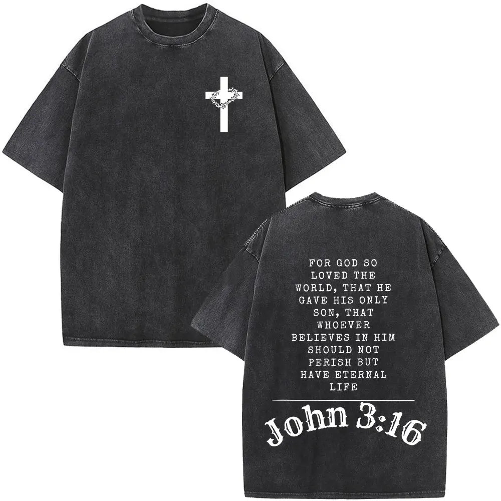 Jesus Faith Over Fear Bible Verse Tee