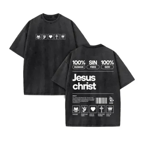 Jesus Print Washed Tee