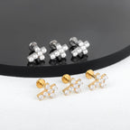 Crown Cross Pendant Necklace