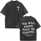 Jesus Faith Over Fear Bible Verse Tee