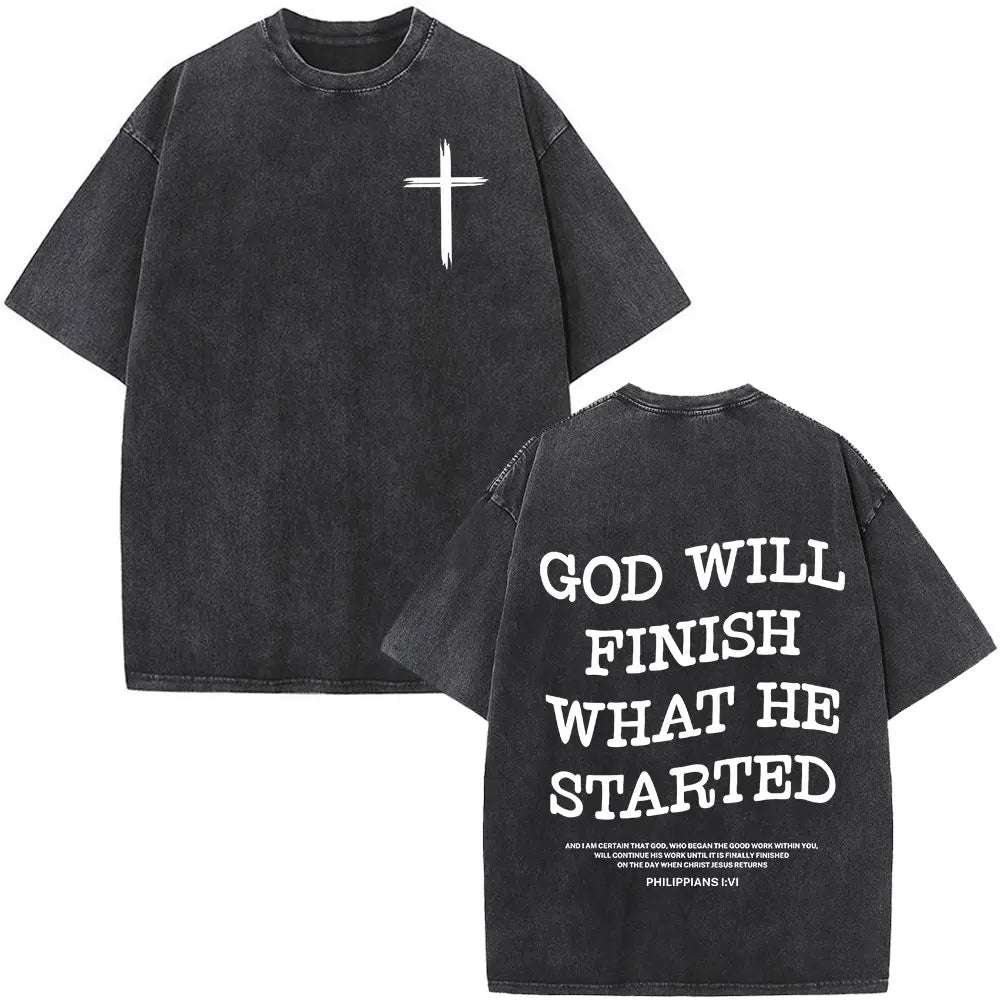 Jesus Faith Over Fear Bible Verse Tee