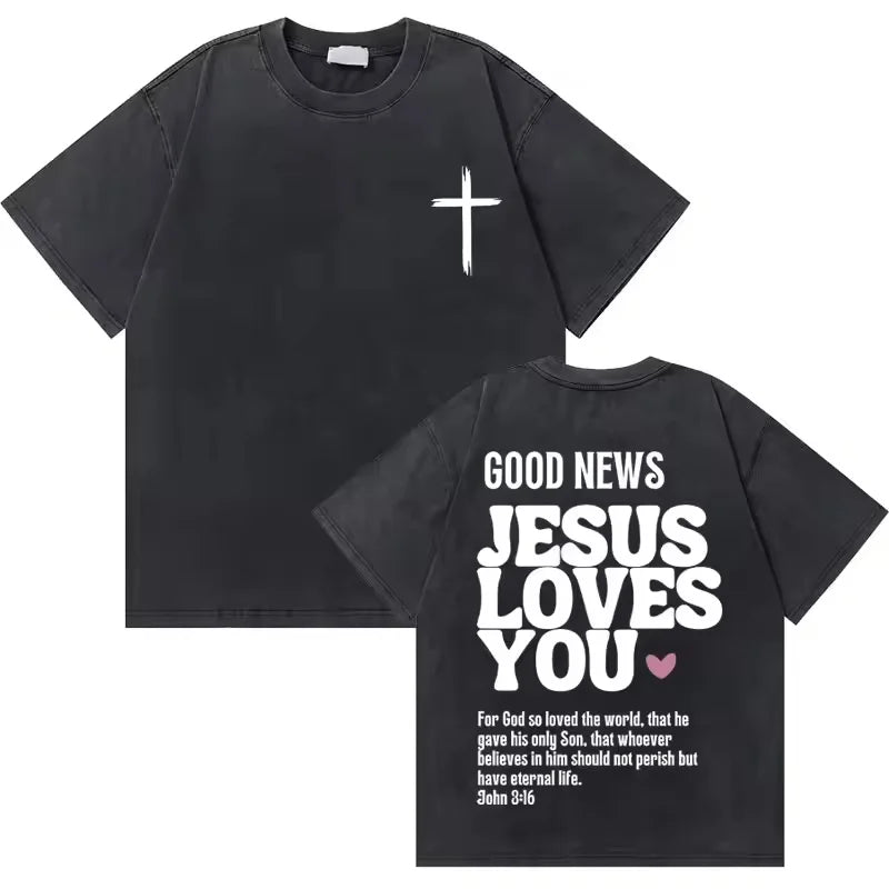 Jesus Good News Retro Tee