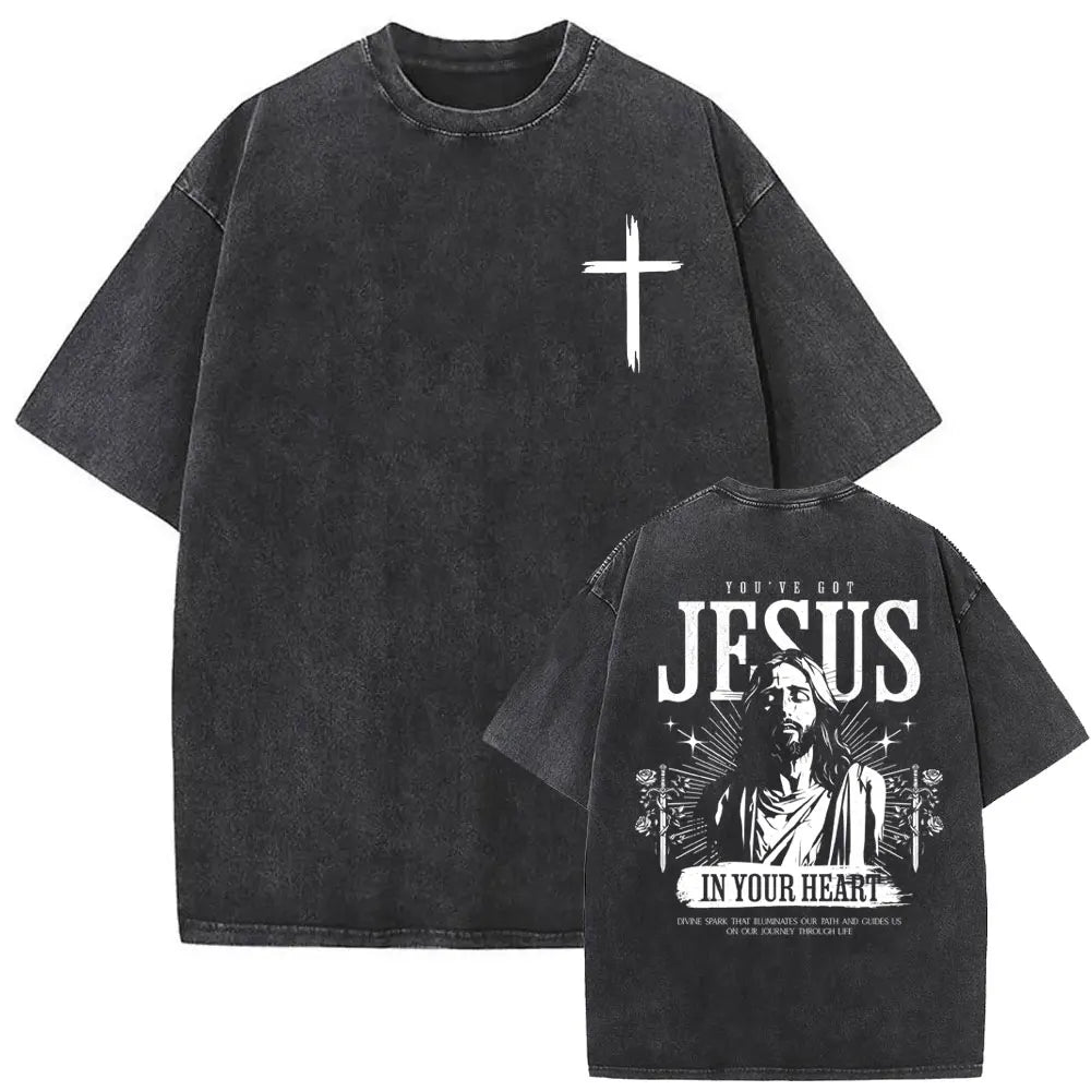Jesus Verses Washed Street Tee