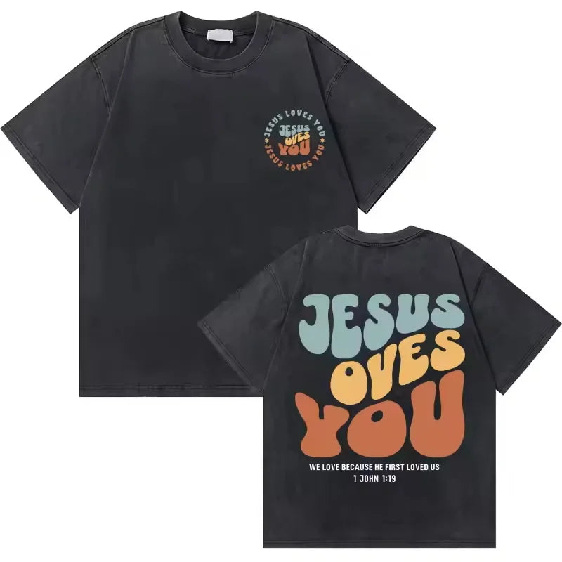 Jesus Forgive Vintage Oversized Tee