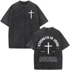 Jesus Faith Over Fear Bible Verse Tee