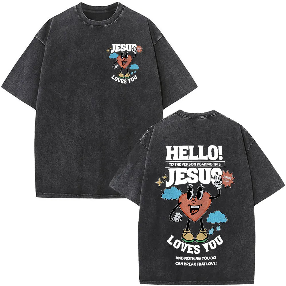 Jesus Faith Over Fear Bible Verse Tee