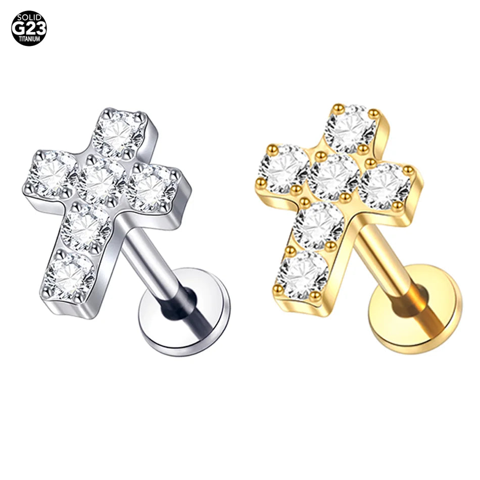 Crown Cross Pendant Necklace