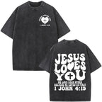 Jesus Faith Over Fear Bible Verse Tee