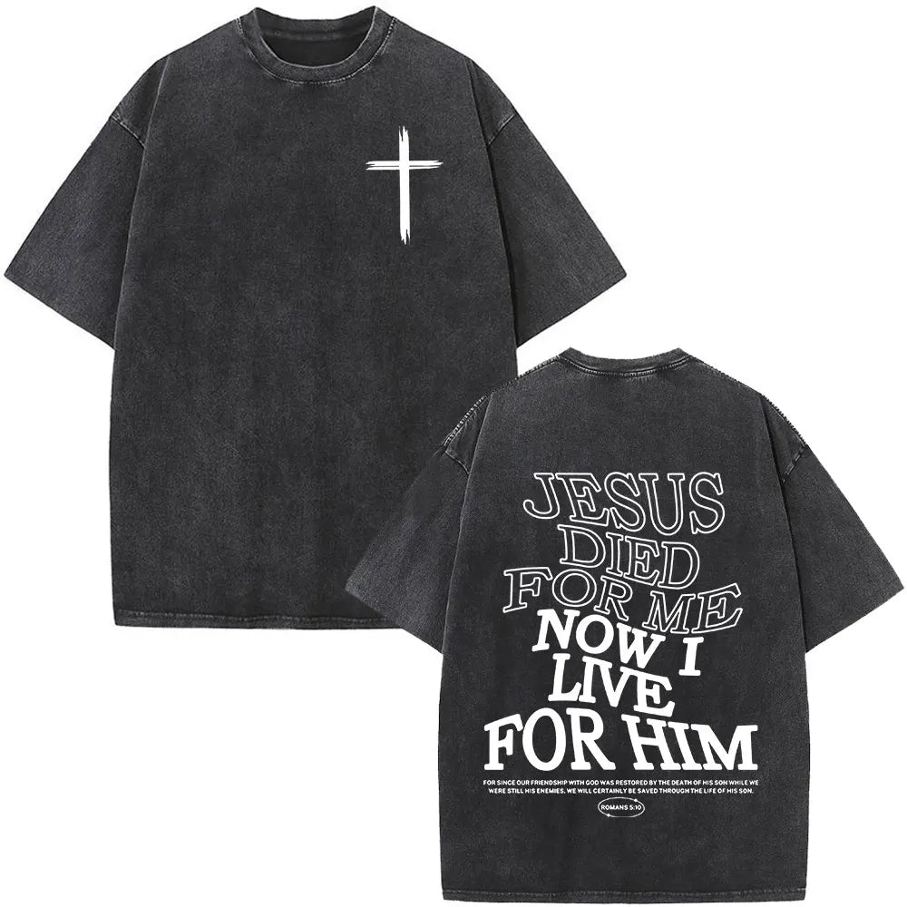 Jesus Faith Over Fear Bible Verse Tee
