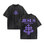 Jesus Print Washed Tee