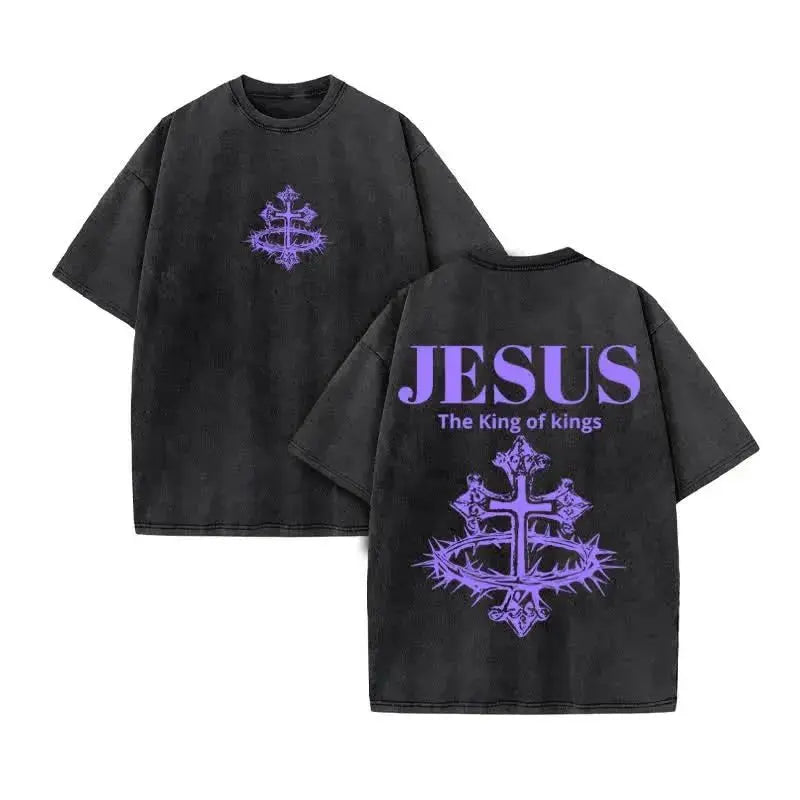 Jesus Print Washed Tee