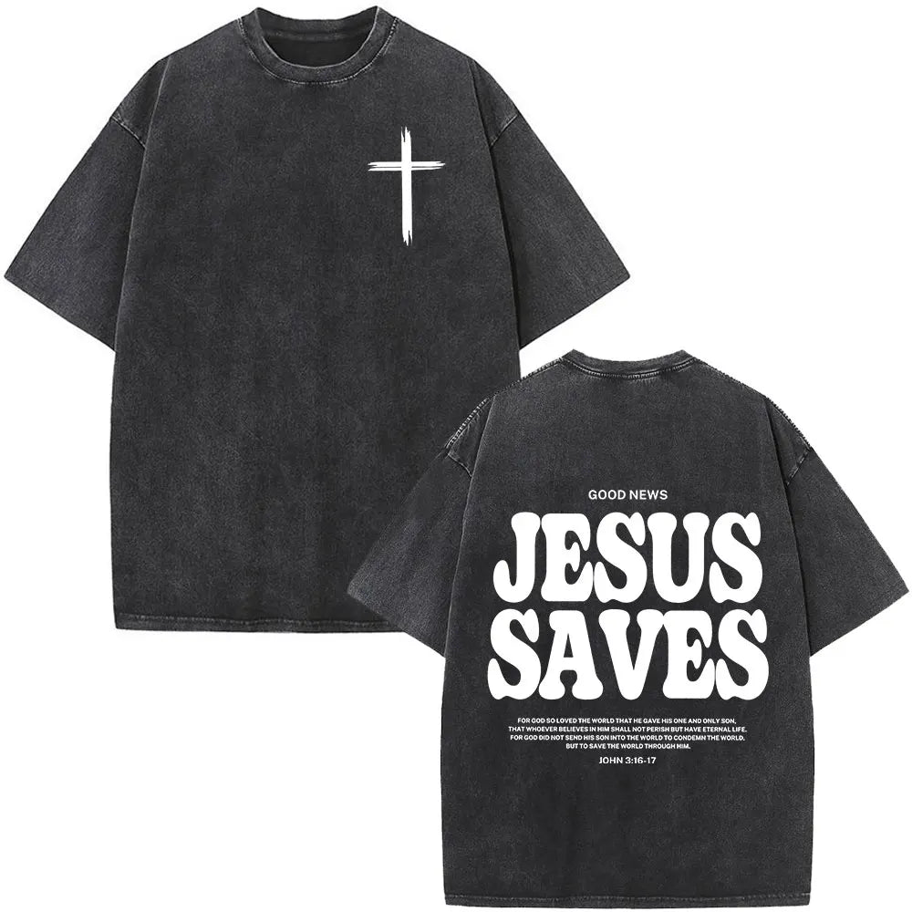 Jesus Faith Over Fear Bible Verse Tee