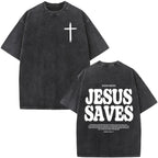 Jesus Faith Over Fear Bible Verse Tee