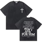 Jesus Forgive Vintage Oversized Tee