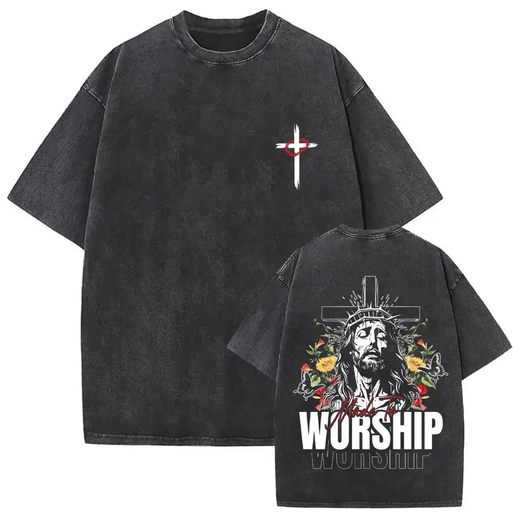 Jesus Summer Casual Vintage Tee