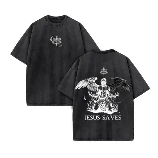 Jesus King Vintage Oversized Tee