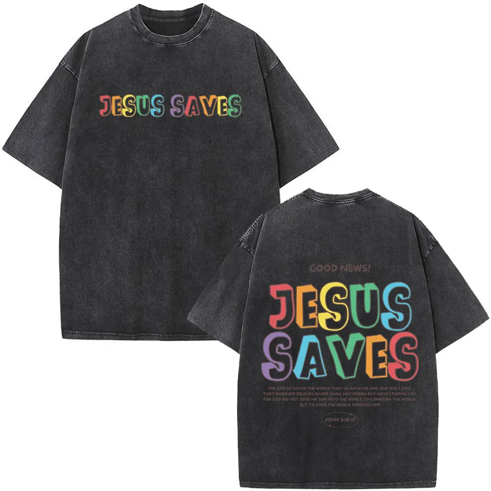 Jesus Faith Over Fear Bible Verse Tee