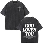 Jesus Faith Over Fear Bible Verse Tee