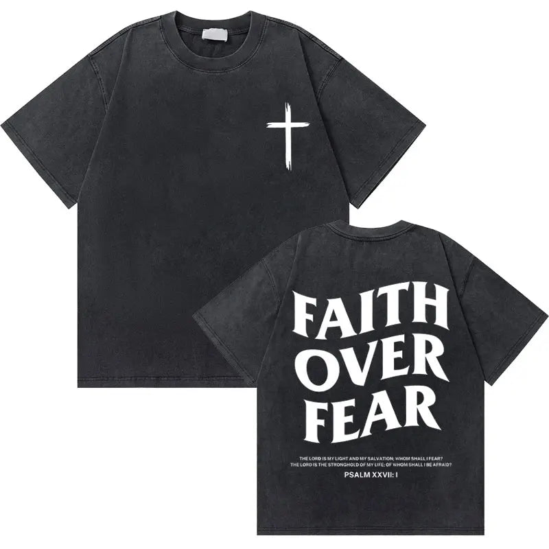 Jesus Faith Over Fear Verse Tee
